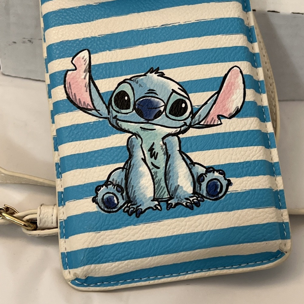 Danielle Nicole Disney Stitch Ohana Tech Crossbody Bag Purse Blue 7.25 X 4.25 - Picture 5 of 6